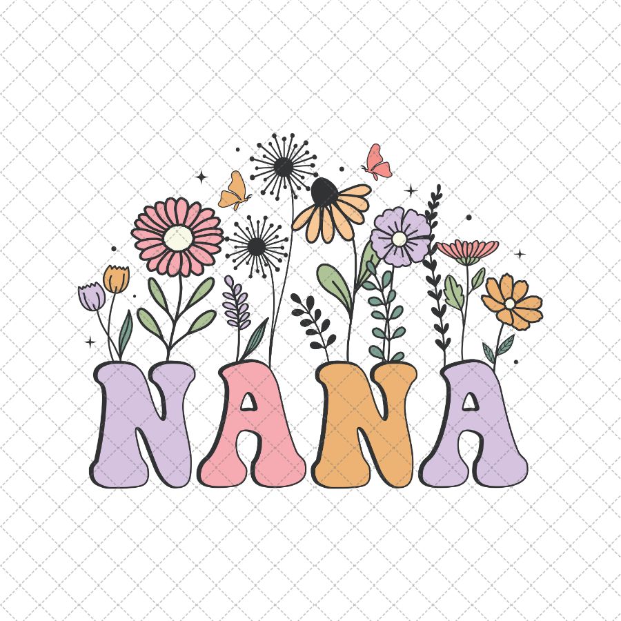 NANA Wildflowers DTF Transfer