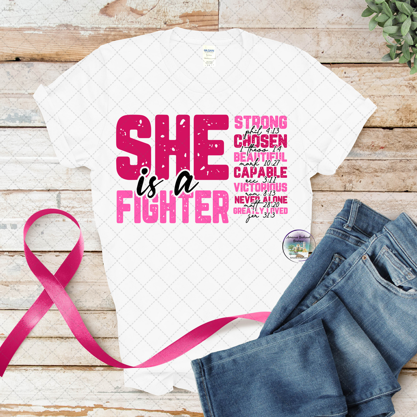 SHE is a FIGHTER Breast Cancer T-Shirt/Sweatshirt