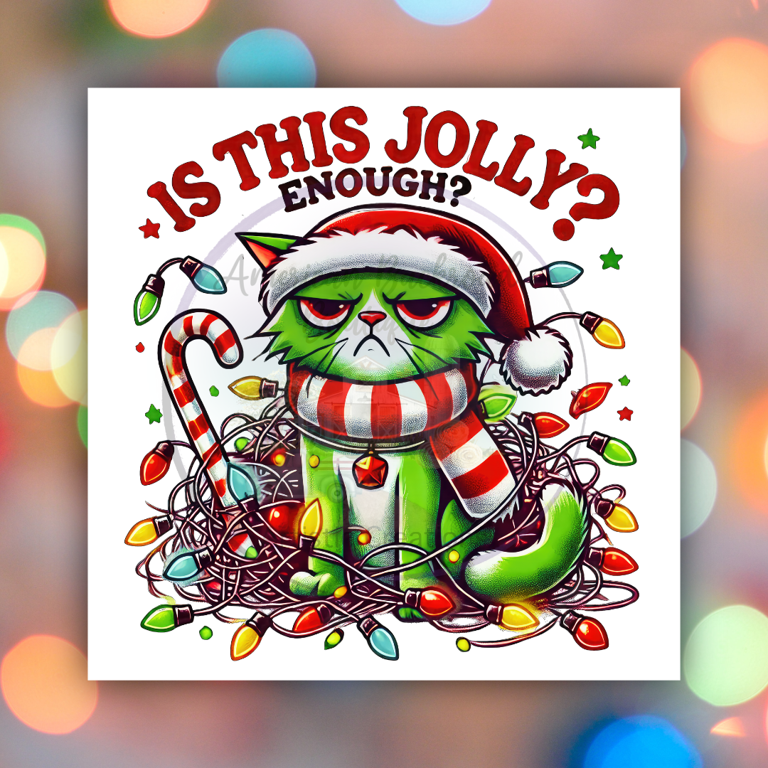 Is this Jolly Christmas DTF Transfer "Print"