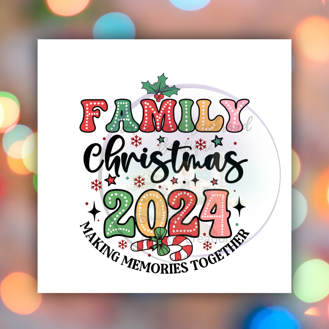 Family Christmas 2024 DTF Transfer