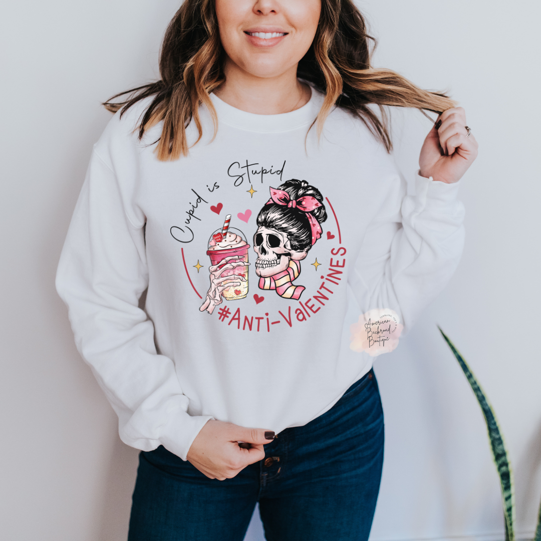 Cupid is Stupid Anti-Valentine's Sweatshirt/T-Shirt