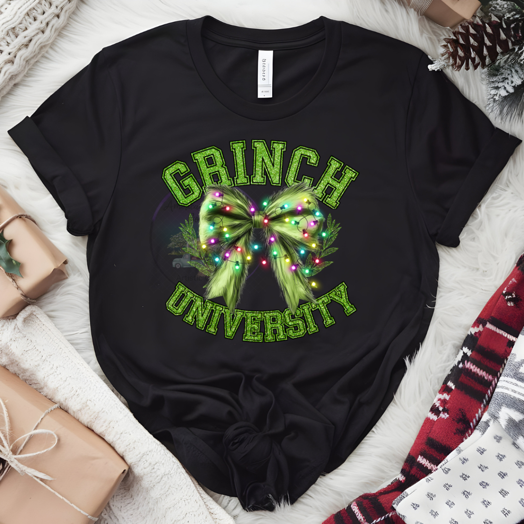 Grinch University Coquette T-Shirt/Sweatshirt