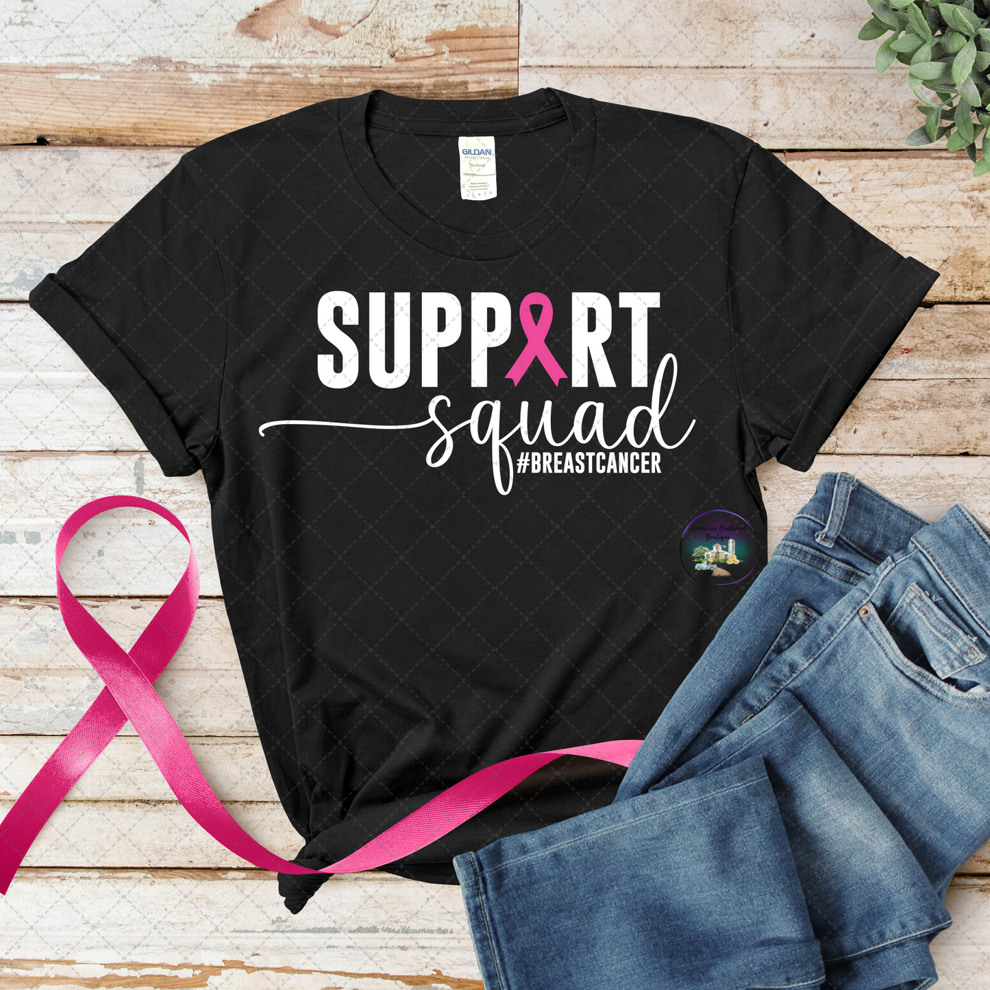 SUPPORT SQUAD Breast Cancer T-Shirt