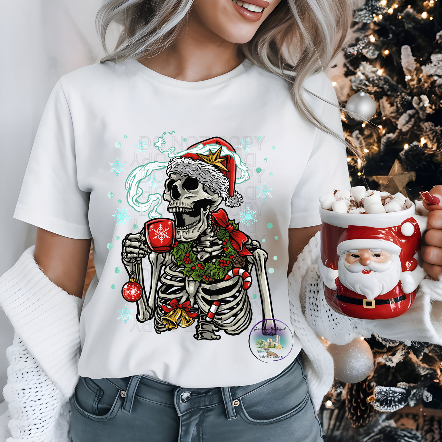 Santa Skeleton T-Shirt/Sweatshirt