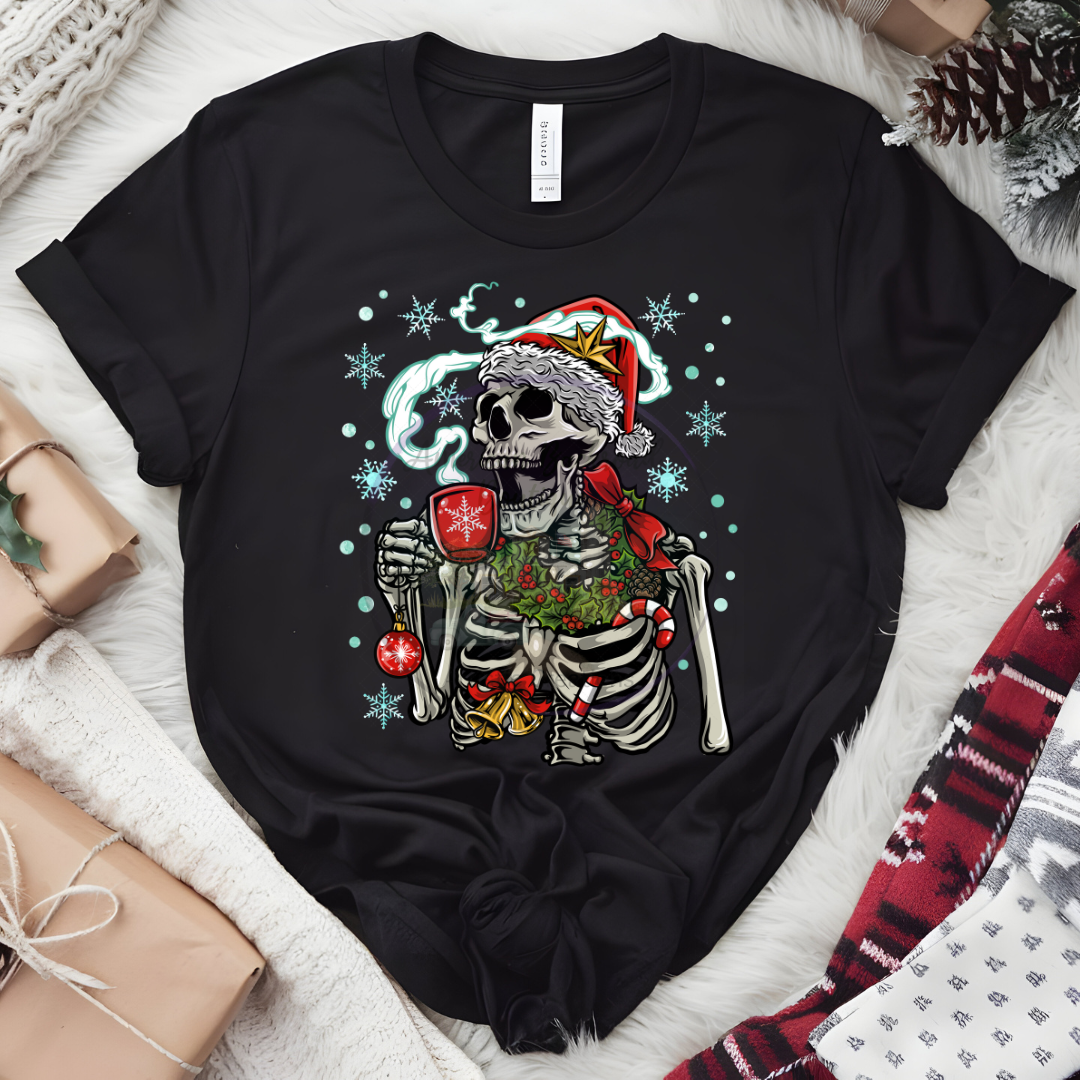 Santa Skeleton T-Shirt