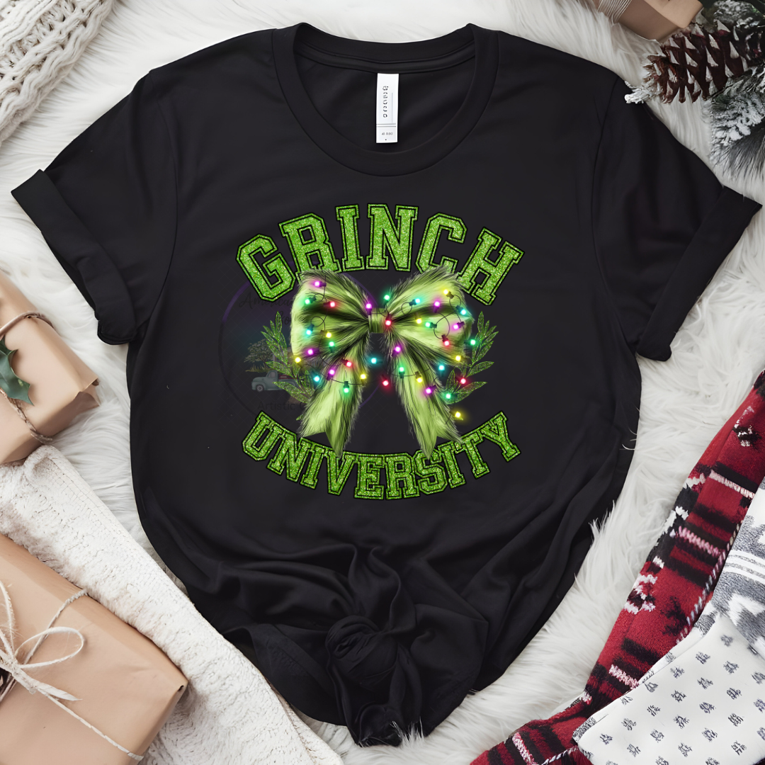 Grinch University Coquette T-Shirt