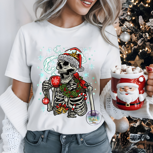 Santa Skeleton T-Shirt